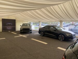 automotive dealership temporary showroom